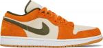 Кроссовки Air Jordan 1 Low SE Light Curry, оранжевый - фото