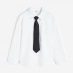 Рубашка H&M and Tie, белый - фото