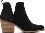 Женские ботинки TOMS Everly с вырезами, Black Suede/Waffle Embossed - фото 2