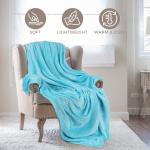 Флисовое плюшевое одеяло SUPERIOR средней плотности, белый - фото 3