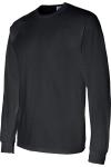 Футболка с длинным рукавом Gildan DryBlend 50/50, черный - фото 3