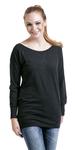 Толстовка Urban Classics Ladies Wideneck Crewneck, черный - фото 5
