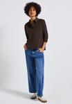 Блуза Street One Button-down blouse, Braun/Dark Brown - фото 2
