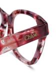 Очки трапециевидной формы Chloé Eyewear, розовый - фото 3