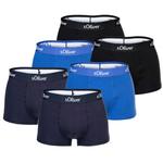Трусы s.Oliver Boxer shorts, цвет blue/black - фото