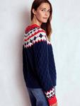 Свитер Eleanor Fair Isle с круглым вырезом из шерсти Boden - фото 3