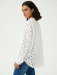 Silina вышитая рубашка с вырезом KAFFE, White - фото 2