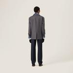 Габардиновые брюки Miu Miu, синий - фото 3