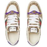 Скринер Кроссовки 'Бежево-Фиолетовый' GUCCI, Коричневый - фото 3
