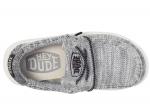 Лоферы для малышей Hey Dude Wally Stretch (Toddler), серый - фото 3