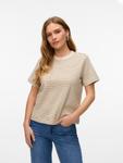 Рубашка VERO MODA VMJADA, цвет Beige/Dark beige - фото 2