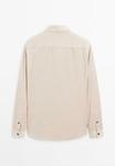 Куртка Massimo Dutti REGULAR FIT OVERSHIRT , Beige - фото 6