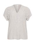 Блуза KAFFE CURVE Mille, белый - фото