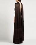 Макси платье The Attico, темно-коричневый - фото 3
