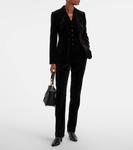 Хлопковый бархатный пиджак Ralph Lauren Collection, Dark Brown - фото 2