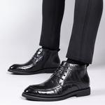 Черные полусапоги мужские LUOMAIKE, Коричневые - фото 6