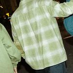 Мужская рубашка Badfive зеленая Lining, зеленый - фото 7