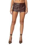 Франсес Мини-шорт-юбка Edikted, коричневый - фото