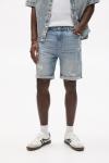 Шорты-Бермуды из рваного денима Pull And Bear, синий - фото 4