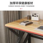 Стол компьютерный 120x60 см, белая рама + светлый орех - фото 5