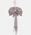 Принтованный топ-бюстье с запахом Etro - фото