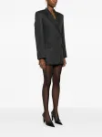 Приталенное мини-платье-пиджак Alexander Wang, серый - фото 3