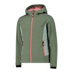 Куртка софтшелл CMP для девочек с фиксированным капюшоном 3A29385N - фото 3