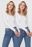 Рубашка с длинным рукавом 2ER PACK Vero Moda, цвет bright white - фото 4