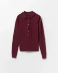 Поло с воротником Sfera, бордовый - фото 5