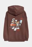 Худи Marks & Spencer Hoodie, Burgundy/Brown - фото 2