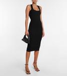 Платье миди из шерсти Patou, черный - фото 2