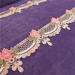 RomildaYuan Комплект постельного белья стеганый плотный бархат мягкий теплый - фото 3