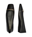 Кожаная балетка лена Michael Kors, черный - фото 4