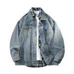 Джинсовая куртка унисекс FAX FOR FMACM, серо-голубая - фото 2