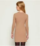 Платье с миланским стежкам Calvin Klein Jeans, бежевый - фото 3