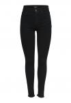 Джинсы Skinny Fit ONLY Onlblush Mid Raw, черный деним - фото 5