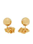 Серьги в форме узлов Jil Sander, золотистый - фото 4