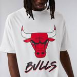 Футболка New Era Chicago Bulls NBA Script Mesh, белый - фото 4
