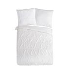 Постельное белье элеганс микрофибра, белый - фото