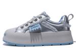 Низкие женские скейтерские кроссовки Junjali, серебристо-голубые - фото 3