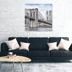 Фреска Feeby New York Stadt Brooklyn Bridge, серый - фото 2