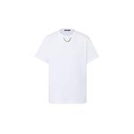 Футболка с цепочкой Louis Vuitton, белый - фото