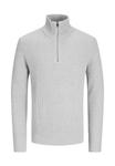 Джемпер JJEPERFECT HALF ZIP Jack & Jones PREMIUM, светло-серый - фото 3