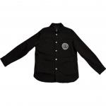 VERSACE Джинсовые куртки мужские Black Lapel Moderate Other - фото