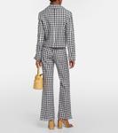 Укороченный блейзер в мелкую клетку Etro, черный - фото 3