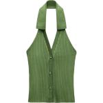 Футболка-майка женская зеленая ZARA - фото