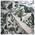 Комплект детского постельного белья Ikea Skogsduva, 150x200/50x80 см, белый/зеленый - фото 4