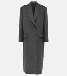 Пальто из чистой шерсти Brunello Cucinelli, Grigio Scuro - фото