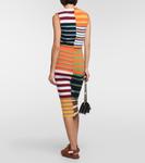 Полосатое шерстяное платье миди Marni, мультиколор - фото 3