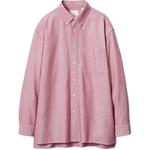UNIQLO Мужская розовая рубашка - фото